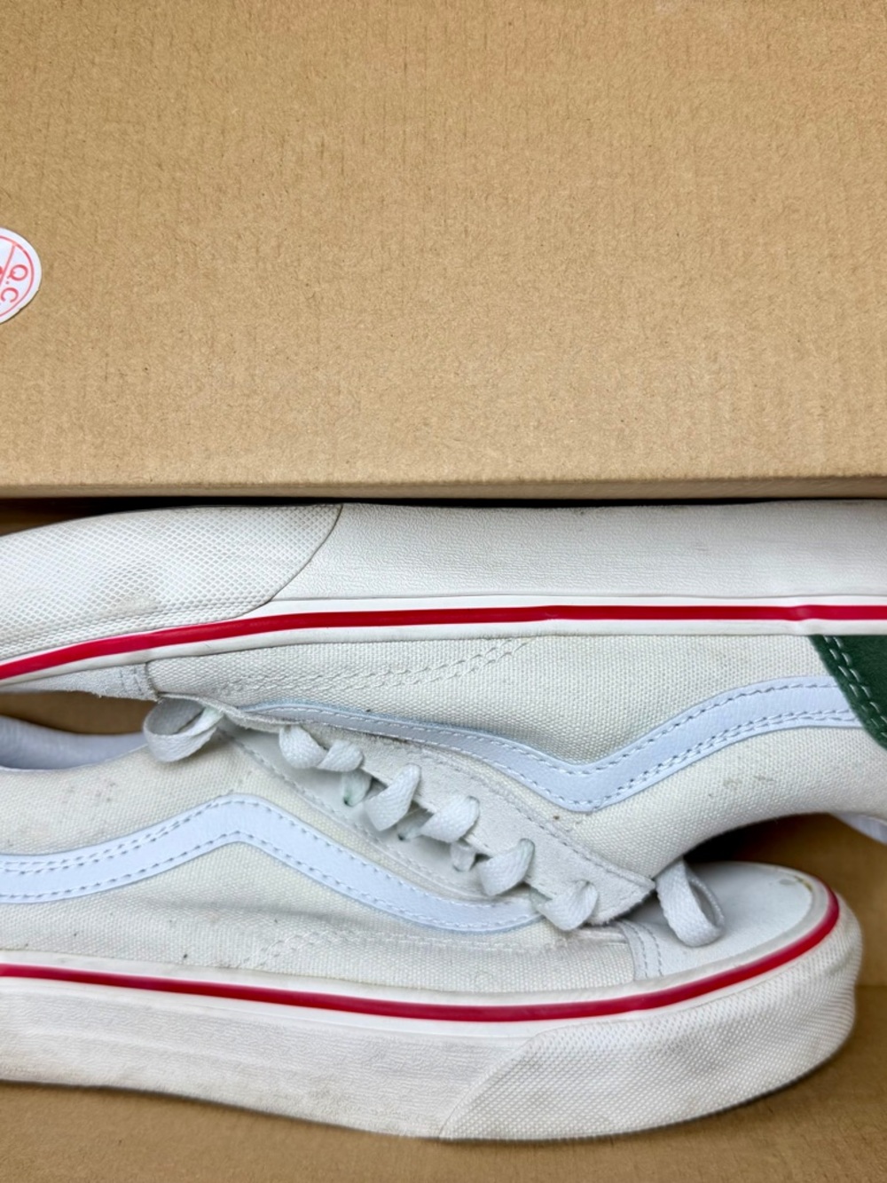 Vans‎ Style 36 Retro Sport – Marshmallow/Kombu Green – W6/M4.5/4Y – With Box